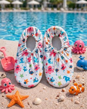 Kaydırmaz Taban / Unisex Bebek Çocuk Deniz Ayakkabısı / Havuz Patiği